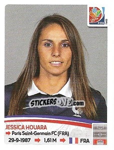 Sticker Jessica Houara - FIFA Women's World Cup Canada 2015 - Panini