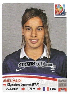 Sticker Amel Majri - FIFA Women's World Cup Canada 2015 - Panini