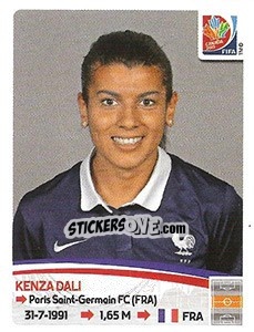 Sticker Kenza Dali - FIFA Women's World Cup Canada 2015 - Panini