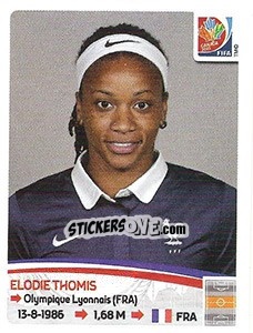 Cromo Elodie Thomis - FIFA Women's World Cup Canada 2015 - Panini