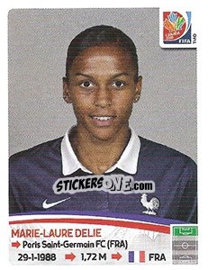 Sticker Marie-Laure Delie - FIFA Women's World Cup Canada 2015 - Panini