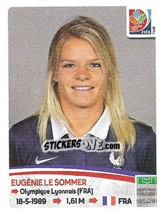 Sticker Eugénie Le Sommer - FIFA Women's World Cup Canada 2015 - Panini
