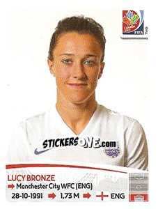 Cromo Lucy Bronze - FIFA Women's World Cup Canada 2015 - Panini