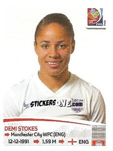 Sticker Demi Stokes - FIFA Women's World Cup Canada 2015 - Panini