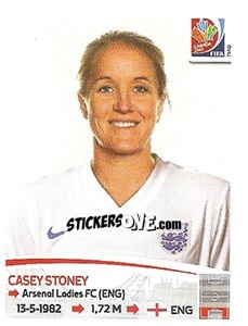 Sticker Casey Stoney - FIFA Women's World Cup Canada 2015 - Panini