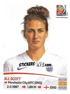 Figurina Jill Scott - FIFA Women's World Cup Canada 2015 - Panini