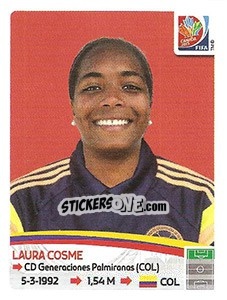 Sticker Laura Cosme - FIFA Women's World Cup Canada 2015 - Panini
