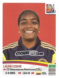 Figurina Laura Cosme - FIFA Women's World Cup Canada 2015 - Panini