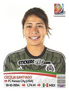 Sticker Cecilia Santiago - FIFA Women's World Cup Canada 2015 - Panini