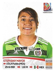 Sticker Stephany Mayor - FIFA Women's World Cup Canada 2015 - Panini