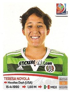 Sticker Teresa Noyola - FIFA Women's World Cup Canada 2015 - Panini