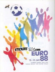 Sticker Official Poster - UEFA Euro West Germany 1988 n. 3 - Panini