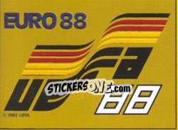 Sticker Emblem Uefa Euro 88 - UEFA Euro West Germany 1988 n. 4 - Panini