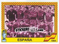 Sticker Espana - UEFA Euro West Germany 1988 n. 7 - Panini