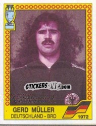 Sticker Gerd Muller - UEFA Euro West Germany 1988 - Panini