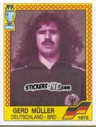 Sticker Gerd Muller - UEFA Euro West Germany 1988 n. 12 - Panini