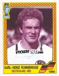 Sticker Karl-Heinz Rummenigge - UEFA Euro West Germany 1988 n. 15 - Panini