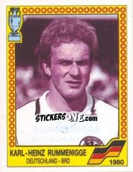 Cromo Karl-Heinz Rummenigge - UEFA Euro West Germany 1988 - Panini