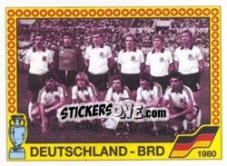 Sticker Deutschland-Brd - UEFA Euro West Germany 1988 - Panini