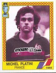Sticker Michel Platini - UEFA Euro West Germany 1988 - Panini