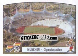 Sticker Munchen - Olympiastadion - UEFA Euro West Germany 1988 n. 22 - Panini