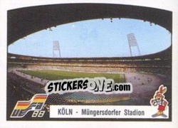 Sticker Koln - Mungersdorfer Stadion - UEFA Euro West Germany 1988 n. 34 - Panini