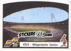 Sticker Koln - Mungersdorfer Stadion - UEFA Euro West Germany 1988 - Panini