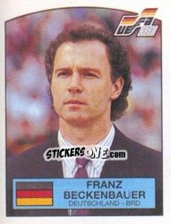 Cromo Franz Beckenbauer - UEFA Euro West Germany 1988 - Panini