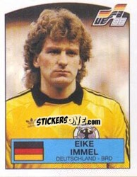 Sticker EIKE IMMEL - UEFA Euro West Germany 1988 - Panini