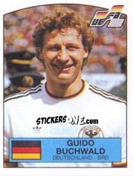 Sticker GUIDO BUCHWALD - UEFA Euro West Germany 1988 - Panini