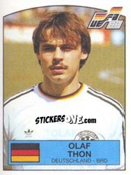 Sticker Olaf Thon - UEFA Euro West Germany 1988 - Panini