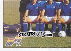 Sticker Team3 - UEFA Euro West Germany 1988 - Panini