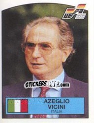 Sticker Azeglio Vicini - UEFA Euro West Germany 1988 - Panini