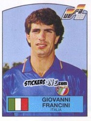 Sticker Giovanni Francini - UEFA Euro West Germany 1988 - Panini