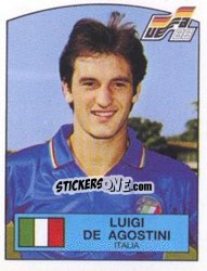 Sticker Luigi De Agostini - UEFA Euro West Germany 1988 - Panini