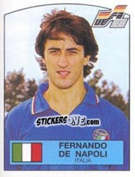 Figurina Fernando De Napoli - UEFA Euro West Germany 1988 - Panini