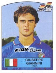 Cromo Giuseppe Giannini - UEFA Euro West Germany 1988 - Panini