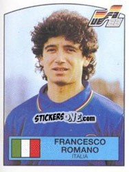 Sticker Francesco Romano - UEFA Euro West Germany 1988 - Panini