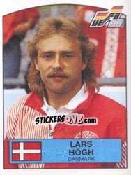 Sticker LARS HOGH - UEFA Euro West Germany 1988 - Panini