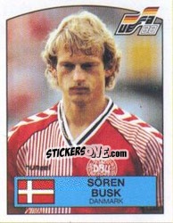 Sticker Soren Busk - UEFA Euro West Germany 1988 - Panini