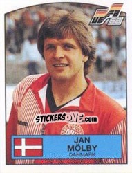 Cromo Jan Molby - UEFA Euro West Germany 1988 - Panini
