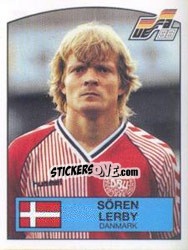 Cromo SOREN LERBY - UEFA Euro West Germany 1988 - Panini