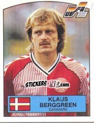 Figurina KLAUS BERGGREEN - UEFA Euro West Germany 1988 - Panini