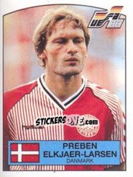 Sticker PREBEN ELKJAER-LARSEN - UEFA Euro West Germany 1988 - Panini