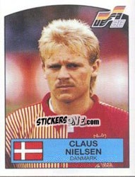 Sticker CLAUS NIELSEN - UEFA Euro West Germany 1988 - Panini