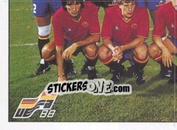 Sticker Team3 - UEFA Euro West Germany 1988 - Panini