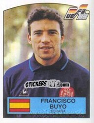 Sticker FRANCISCO BUYO - UEFA Euro West Germany 1988 - Panini