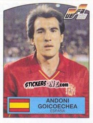 Sticker ANDONI GOICOECHEA - UEFA Euro West Germany 1988 - Panini