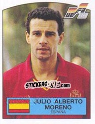 Sticker JULIO ALBERTO MORENO - UEFA Euro West Germany 1988 - Panini