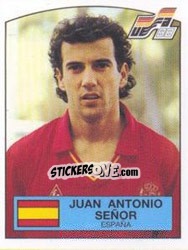 Sticker JUAN ANTONIO SENOR - UEFA Euro West Germany 1988 - Panini